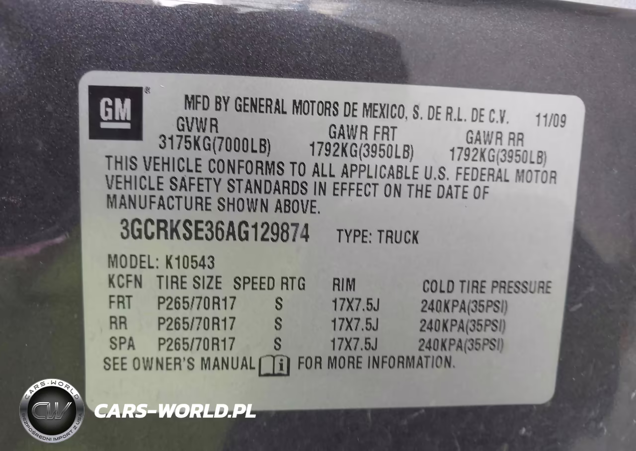 2010 Chevrolet Silverado 1500 Lt VIN:3GCRKSE36AG129874 - 9