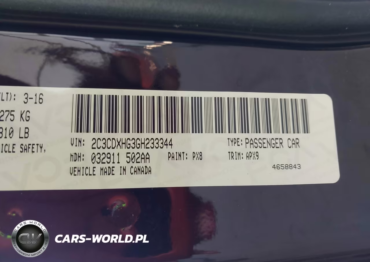 2016 Dodge Charger Sxt VIN:2C3CDXHG3GH233344 - 9