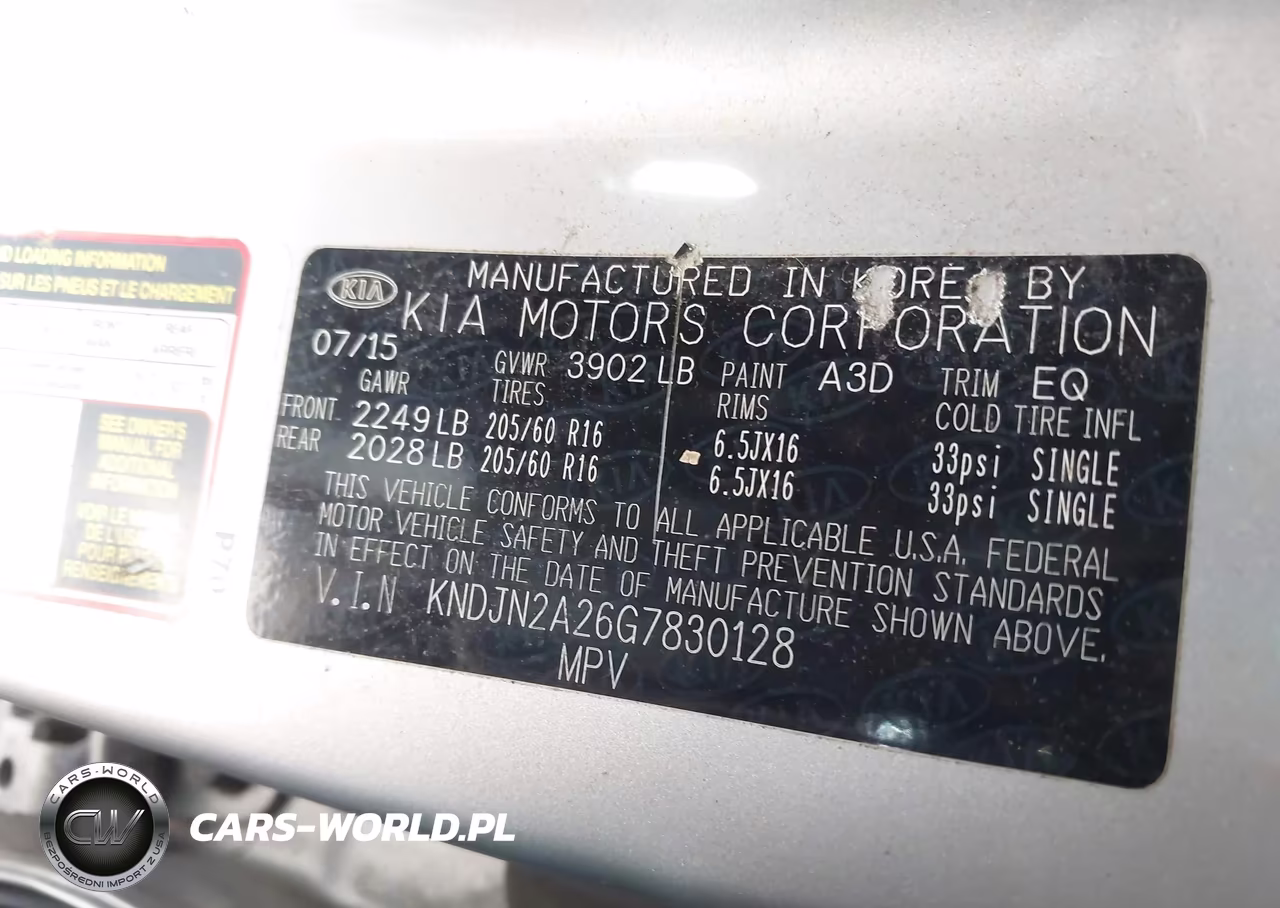 2016 Kia Soul VIN:KNDJN2A26G7830128 - 9