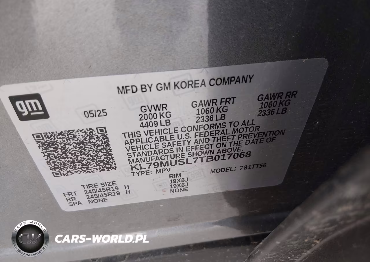 2026 Chevrolet Trailblazer Awd Rs VIN:KL79MUSL7TB017068 - 9