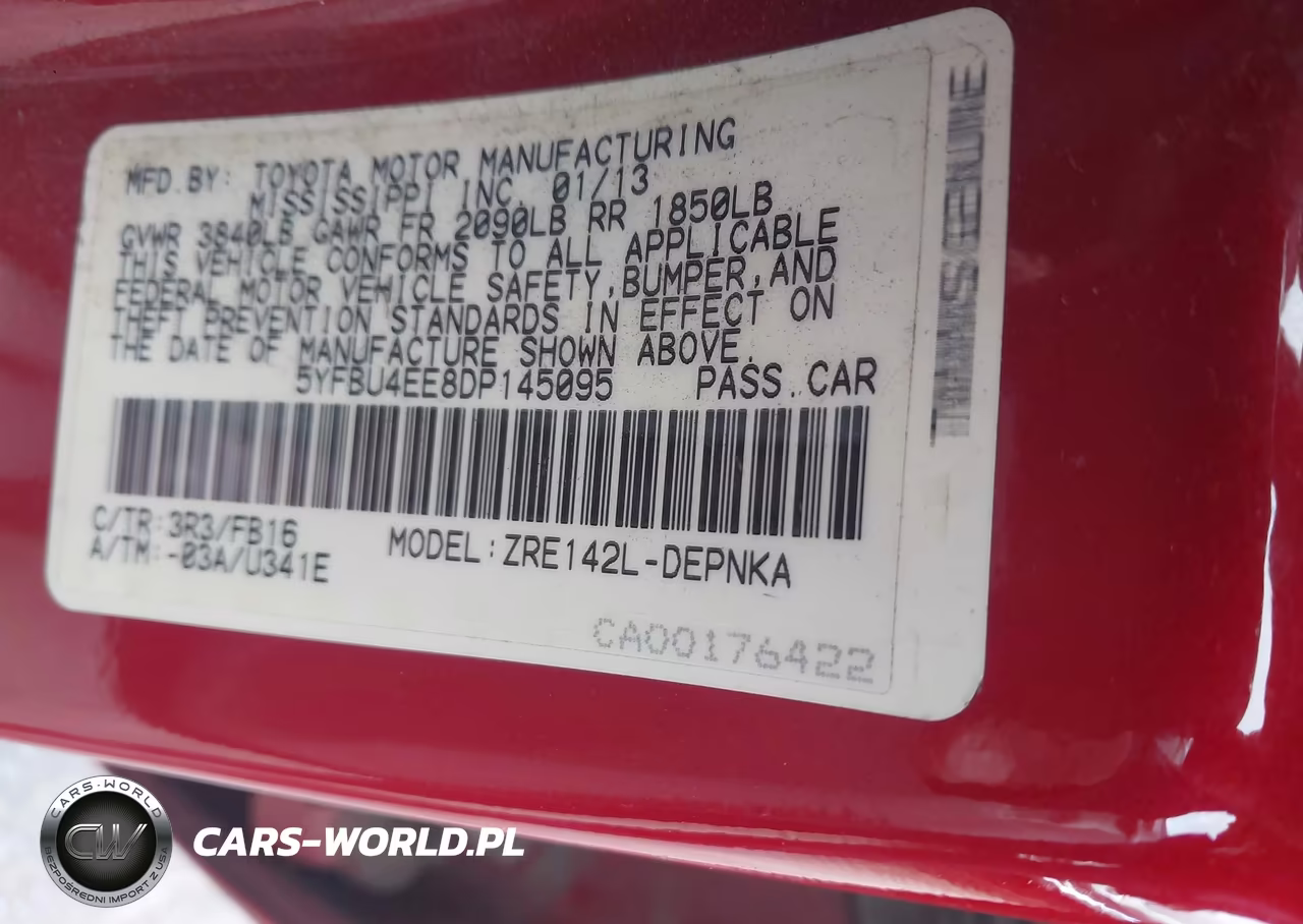 2013 Toyota Corolla Le VIN:5YFBU4EE8DP145095 - 9