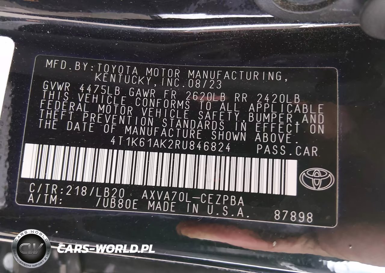 2024 Toyota Camry Xse VIN:4T1K61AK2RU846824 - 9