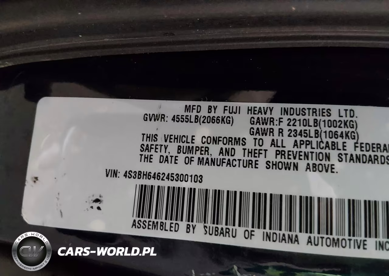2004 Subaru Legacy Gt VIN:4S3BH646245300103 - 9