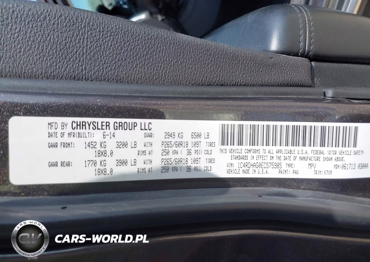2014 Dodge Durango Sxt VIN:1C4RDHAG0EC575985 - 9