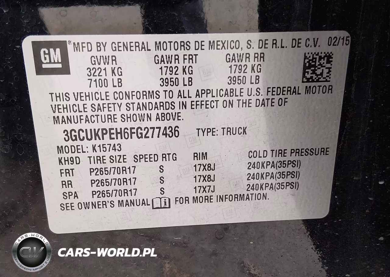 2015 Chevrolet Silverado 1500 Work Truck VIN:3GCUKPEH6FG277436 - 9