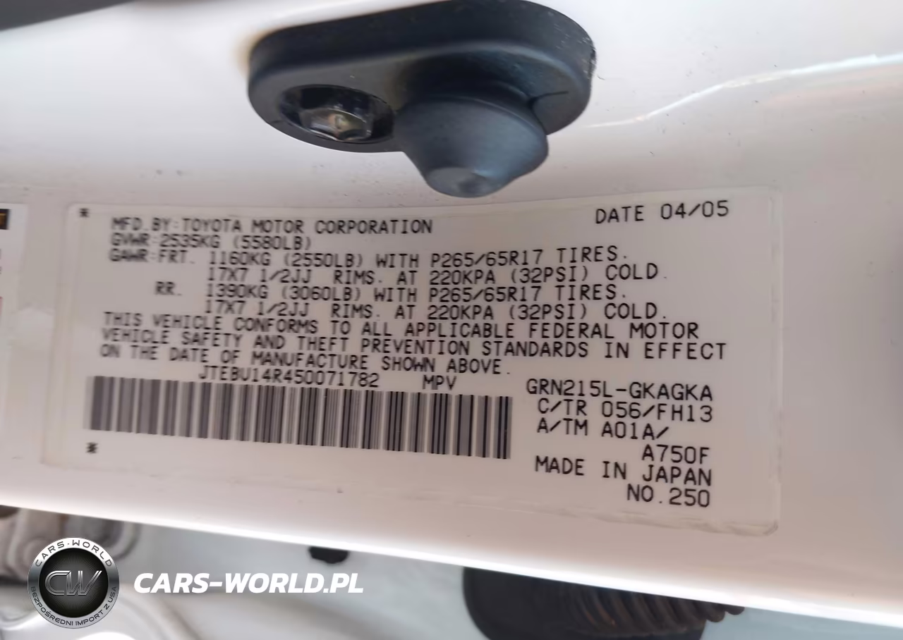 2005 Toyota 4Runner Sr5 Sport V6 VIN:JTEBU14R450071782 - 9