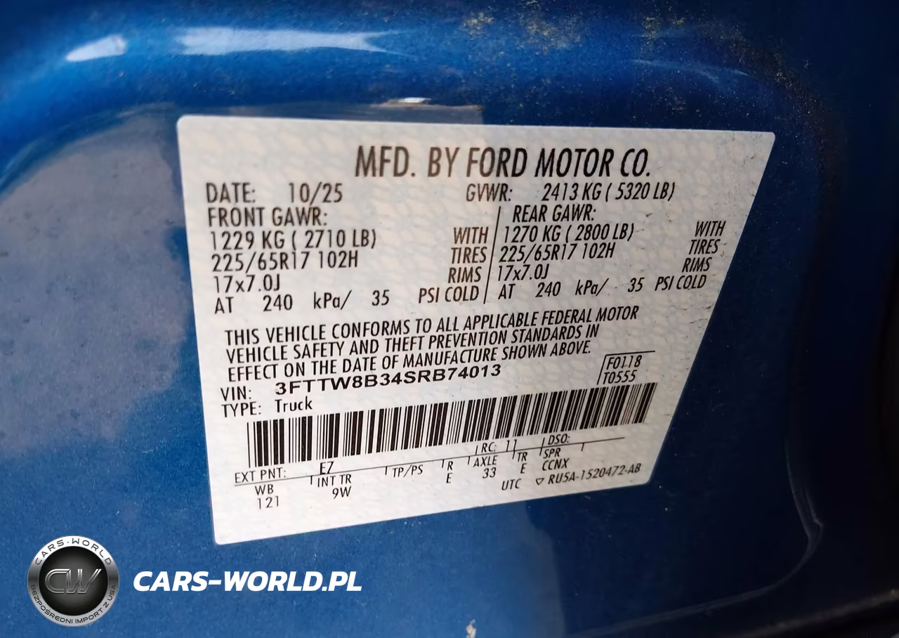 2025 Ford Maverick Xl VIN:3FTTW8B34SRB74013 - 9