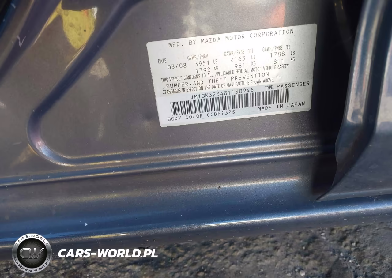 2008 Mazda Mazda3 S Sport VIN:JM1BK323481130946 - 9