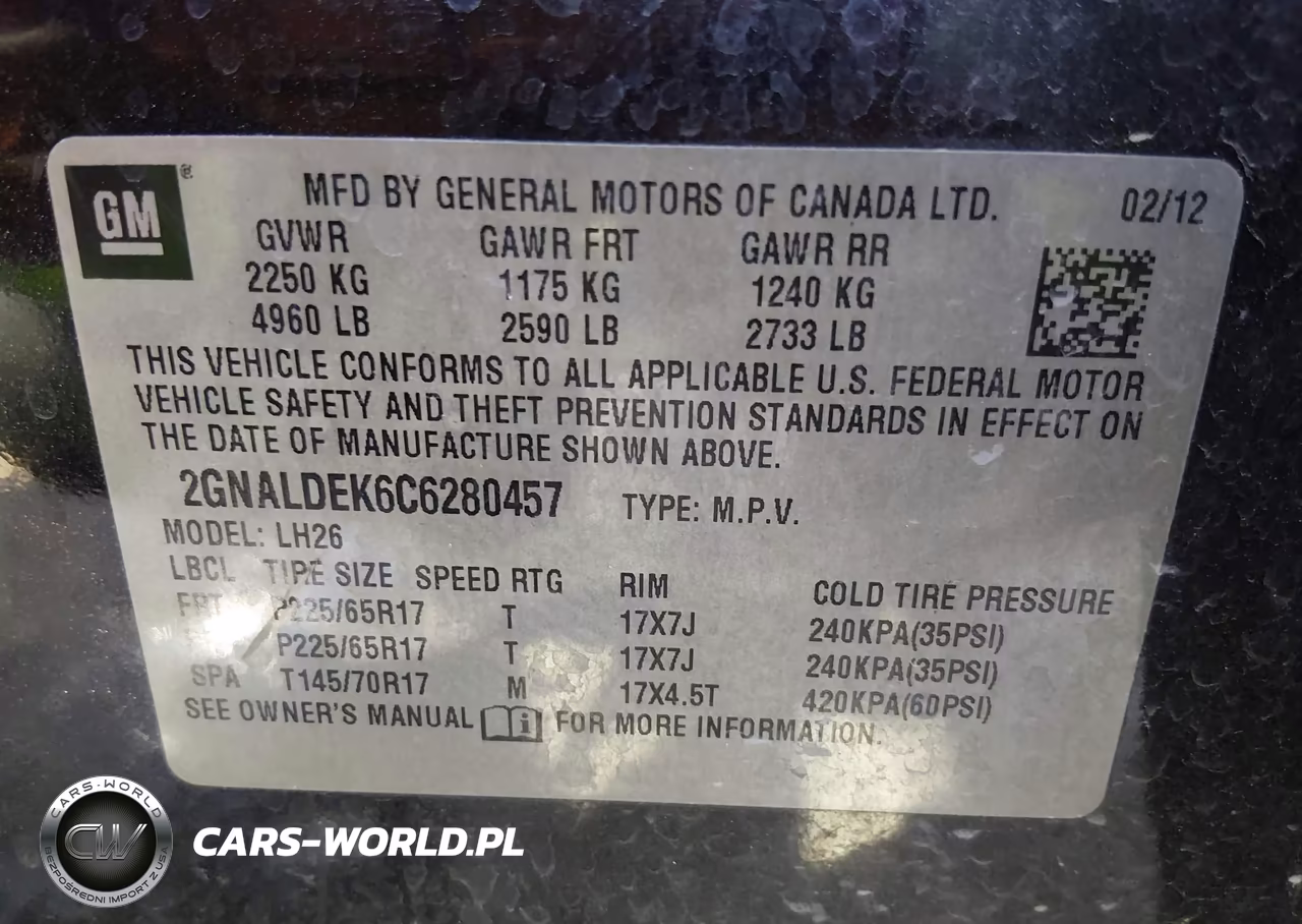 2012 Chevrolet Equinox 1Lt VIN:2GNALDEK6C6280457 - 9
