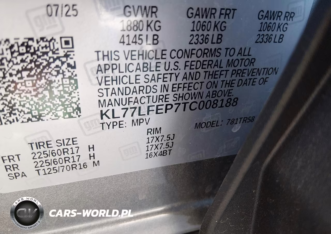 2026 Chevrolet Trax Fwd Ls VIN:KL77LFEP7TC008188 - 9