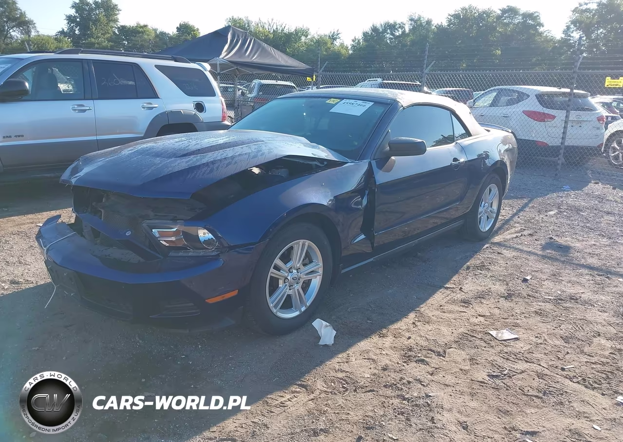 2012 Ford Mustang V6 VIN:1ZVBP8EM7C5257823 - 2