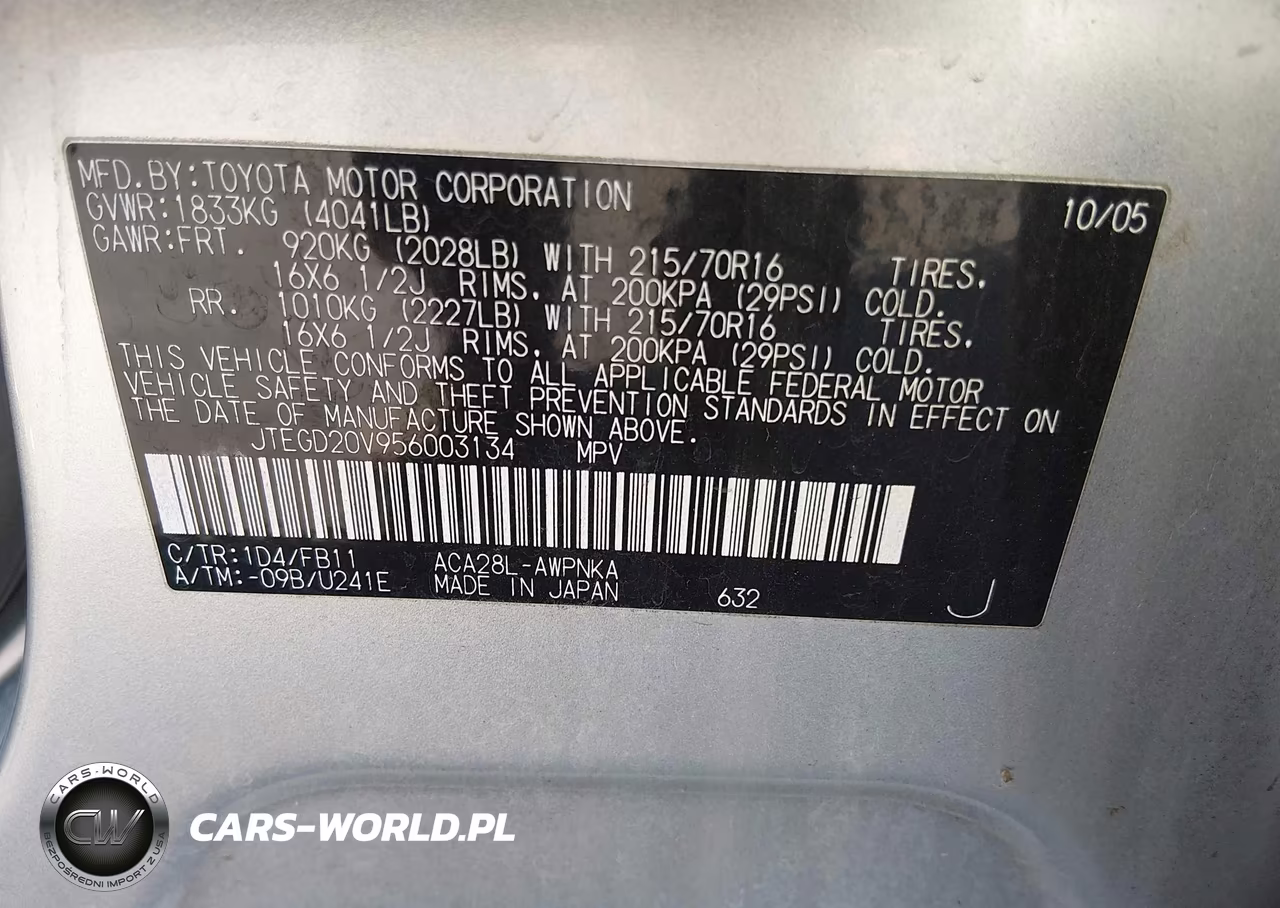 2005 Toyota Rav4 VIN:JTEGD20V956003134 - 9