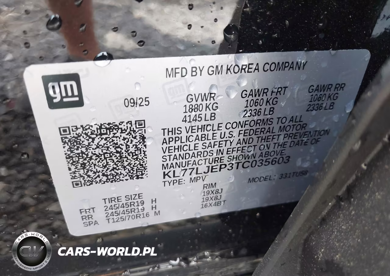 2026 Chevrolet Trax Fwd 2Rs VIN:KL77LJEP3TC035603 - 9