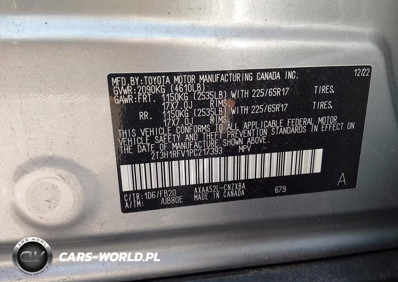 2023 Toyota Rav4 Le VIN:2T3H1RFV1PC217393 - 9
