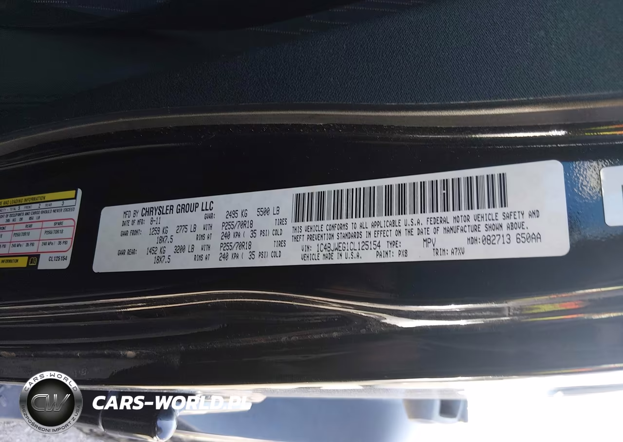 2012 Jeep Wrangler Unlimited Sahara VIN:1C4BJWEG1CL125154 - 9