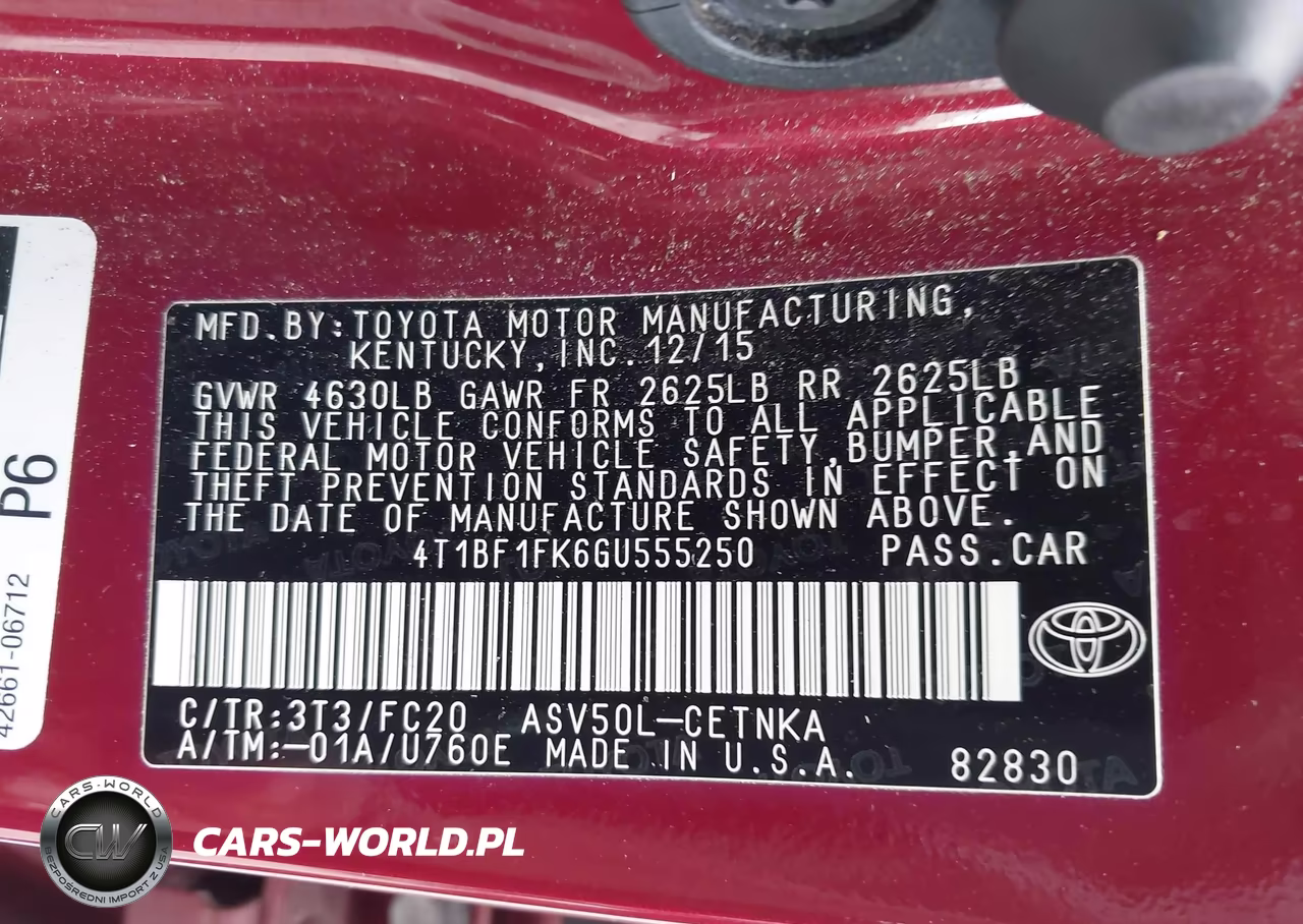 2016 Toyota Camry Le VIN:4T1BF1FK6GU555250 - 9