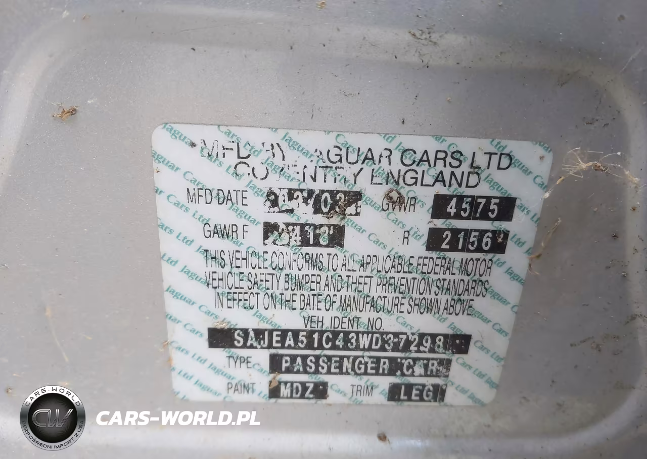 2003 Jaguar X-Type 3.0 VIN:SAJEA51C43WD37298 - 9