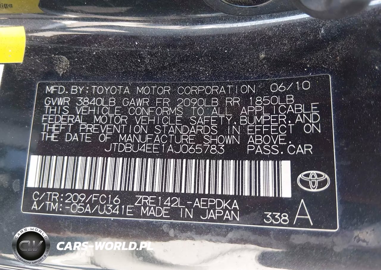 2010 Toyota Corolla Le VIN:JTDBU4EE1AJ065783 - 9