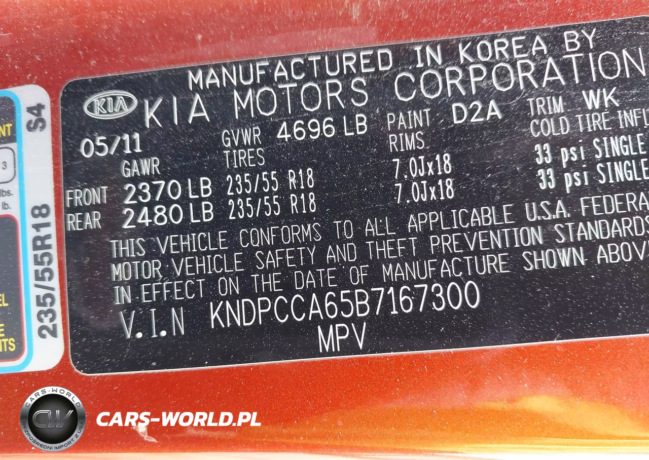 2011 Kia Sportage Sx VIN:KNDPCCA65B7167300 - 9