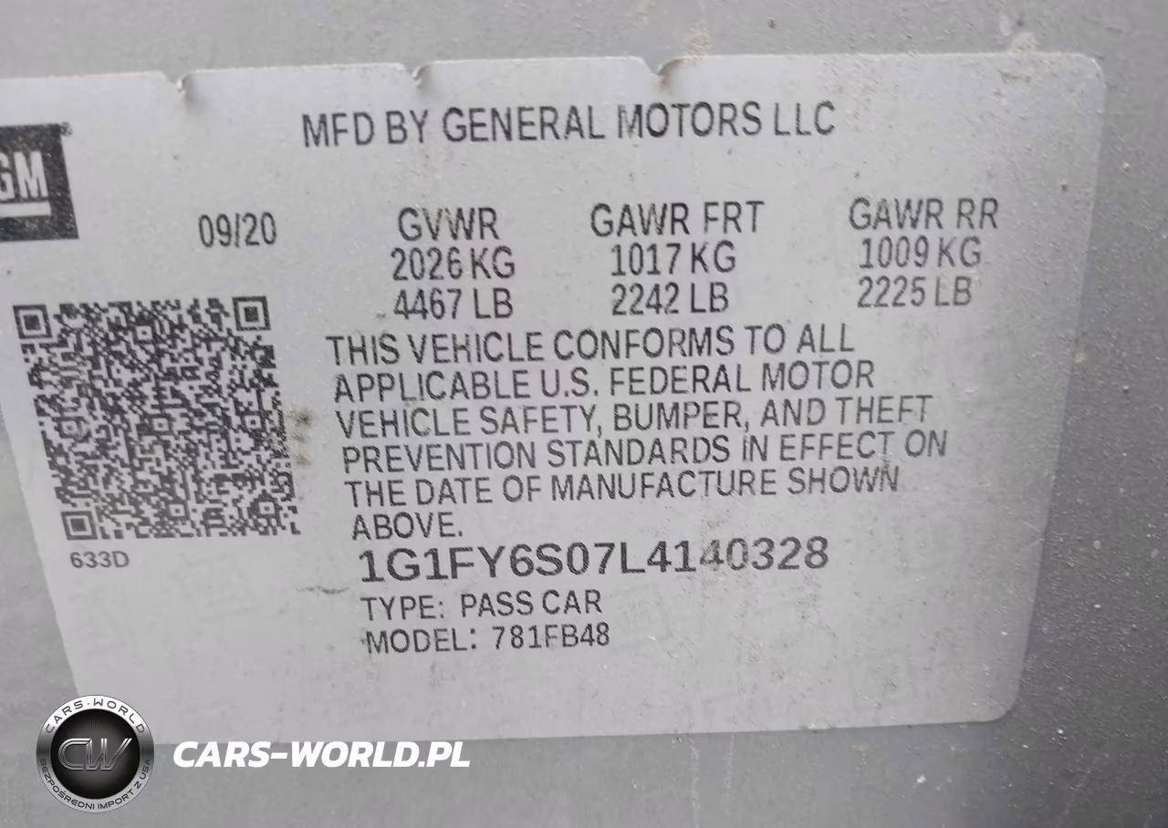 2020 Chevrolet Bolt Ev Fwd Lt VIN:1G1FY6S07L4140328 - 9