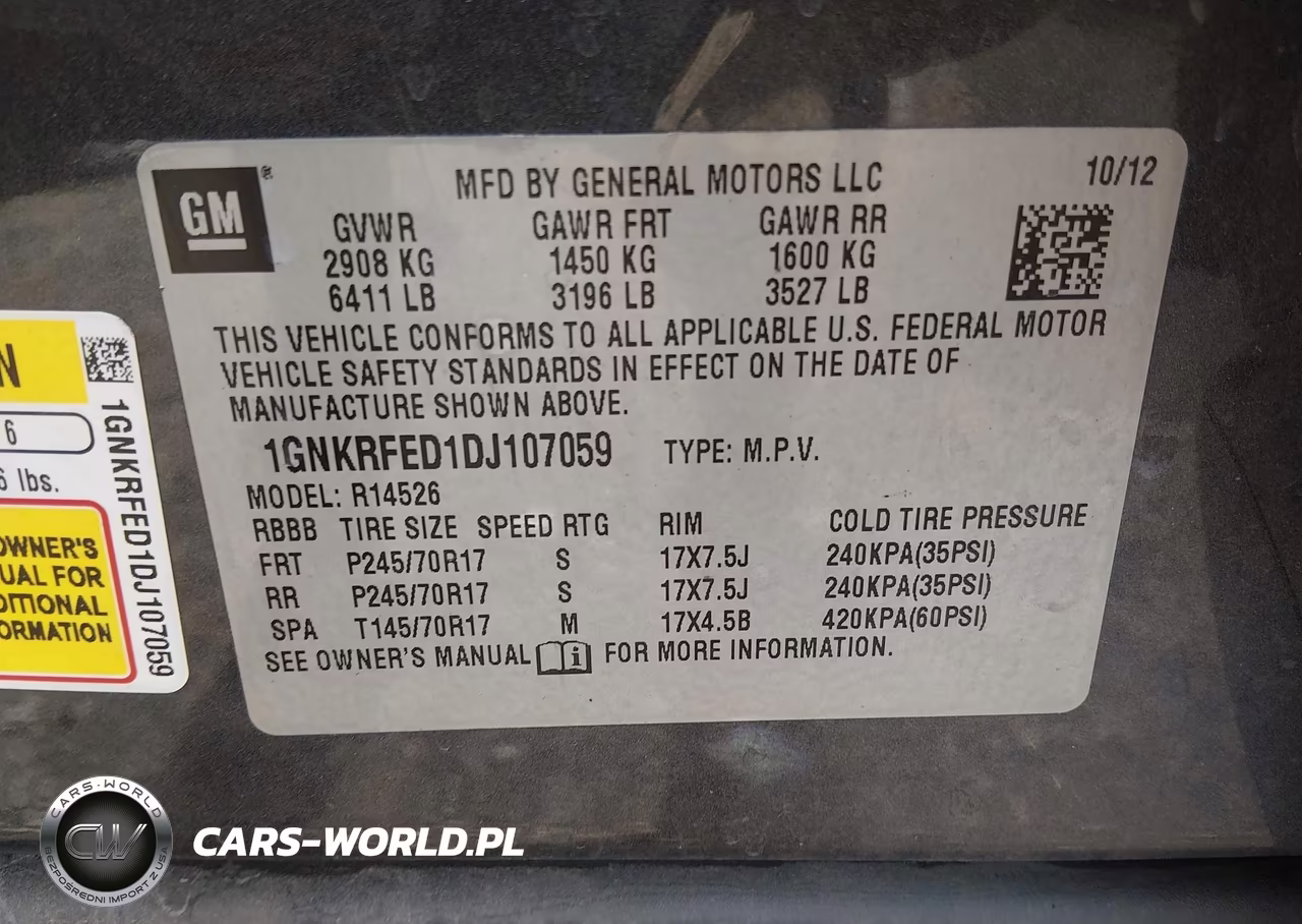 2013 Chevrolet Traverse Ls VIN:1GNKRFED1DJ107059 - 9