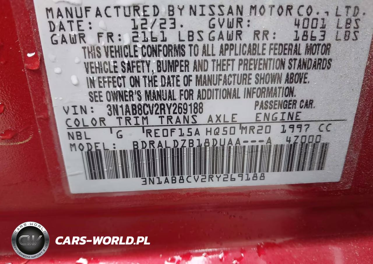 2024 Nissan Sentra Sv Xtronic Cvt VIN:3N1AB8CV2RY269188 - 9