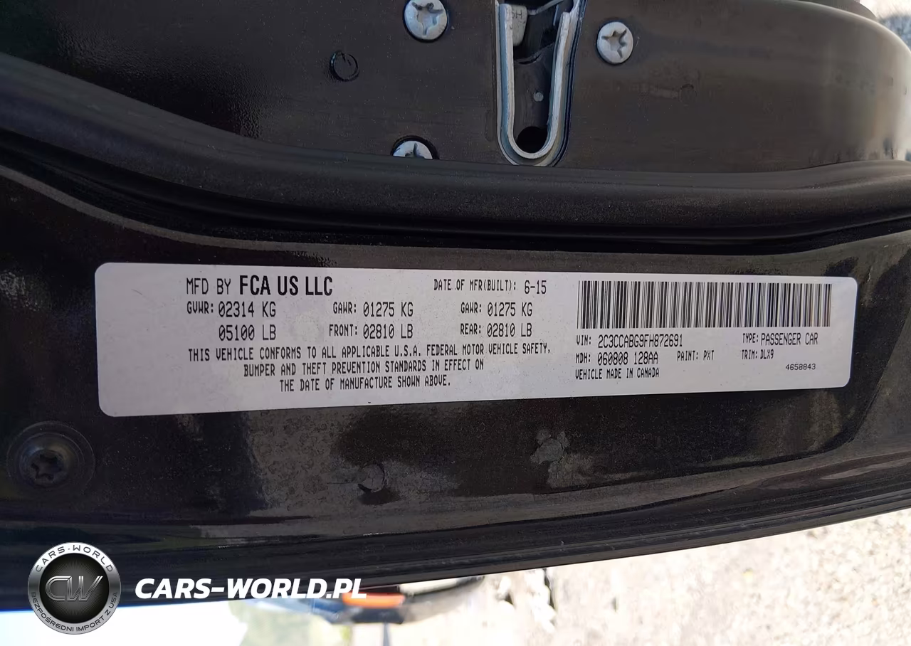 2015 Chrysler 300 300S VIN:2C3CCABG9FH872691 - 9