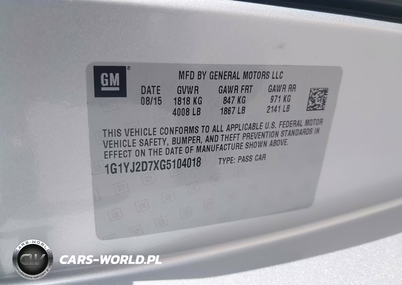 2016 Chevrolet Corvette Stingray Z51 VIN:1G1YJ2D7XG5104018 - 9