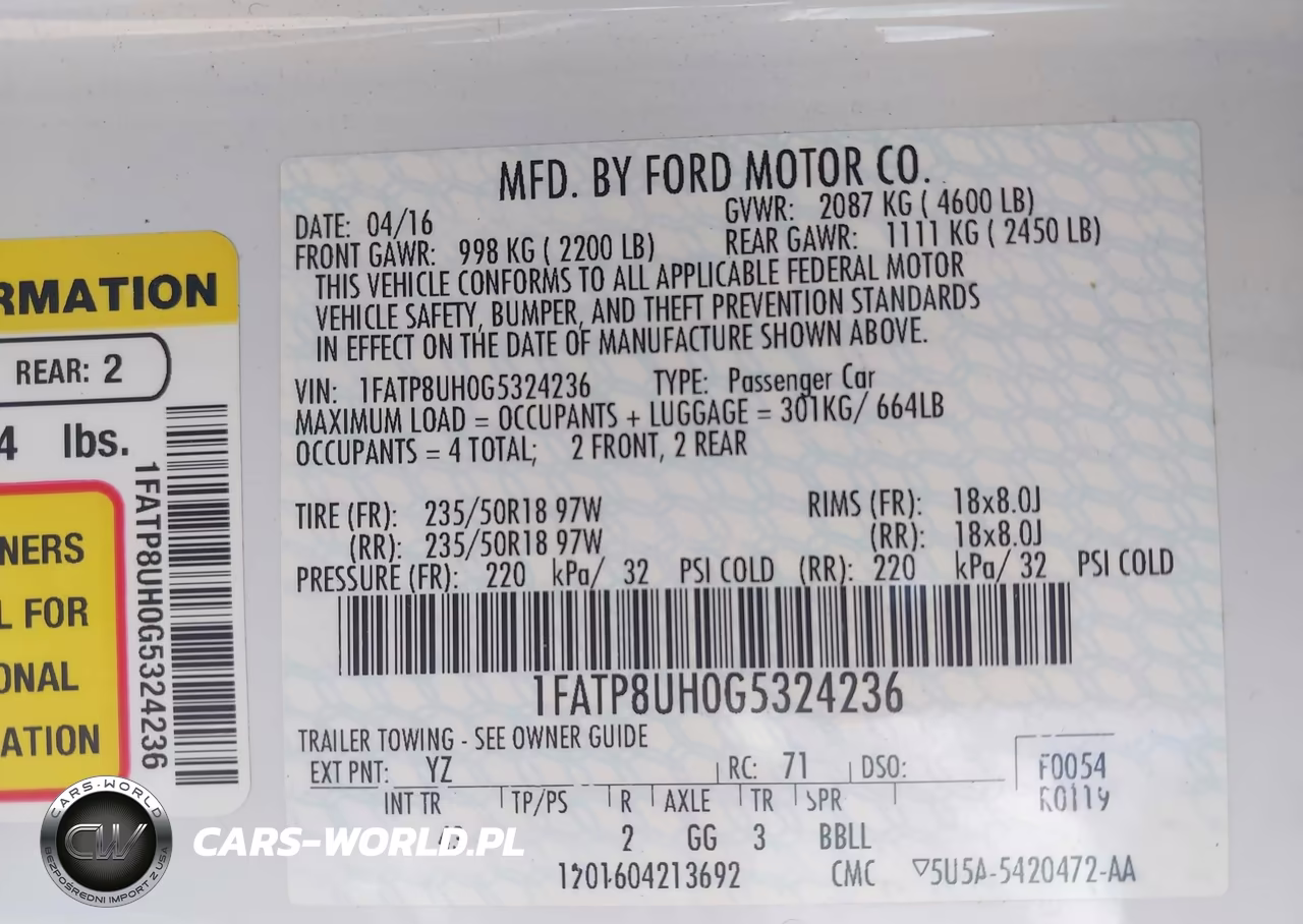 2016 Ford Mustang Ecoboost Premium VIN:1FATP8UH0G5324236 - 9