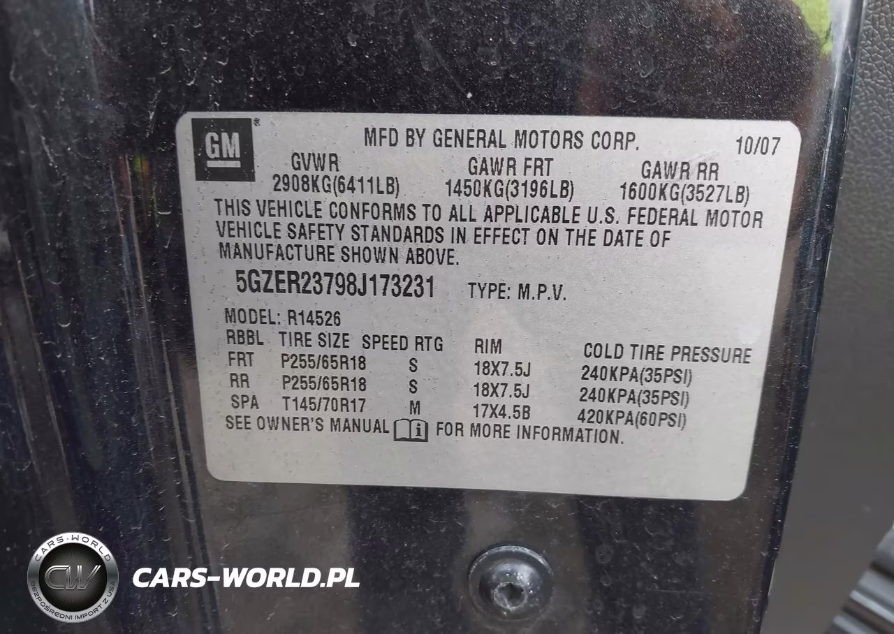 2008 Saturn Outlook Xr VIN:5GZER23798J173231 - 9