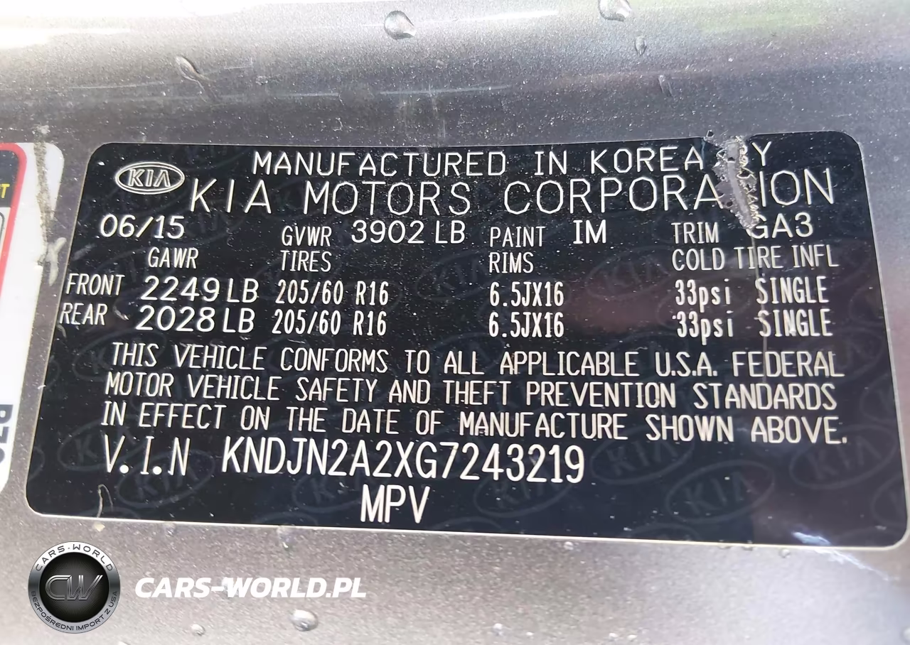 2016 Kia Soul VIN:KNDJN2A2XG7243219 - 9