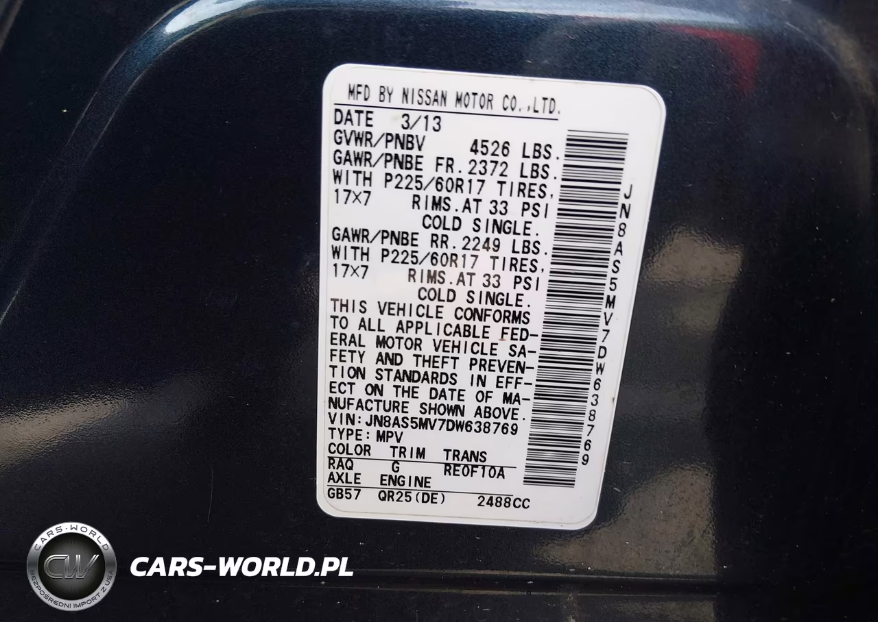 2013 Nissan Rogue Sv VIN:JN8AS5MV7DW638769 - 9