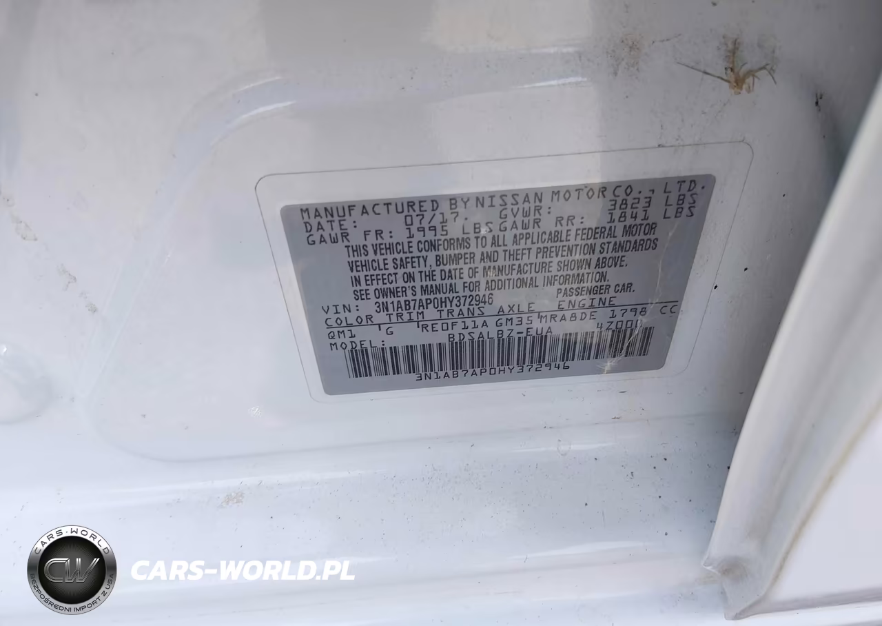 2017 Nissan Sentra S VIN:3N1AB7AP0HY372946 - 9