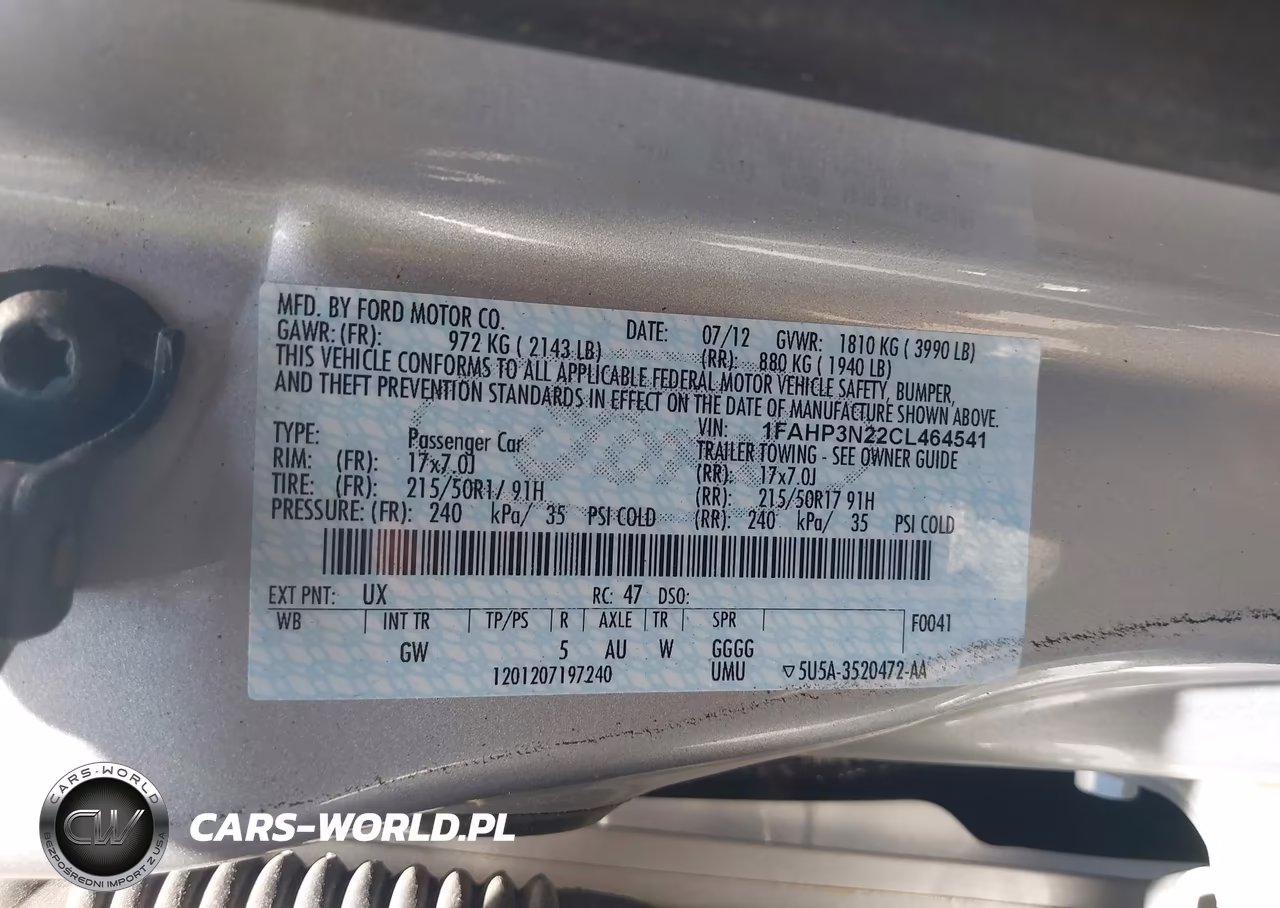 2012 Ford Focus Titanium VIN:1FAHP3N22CL464541 - 9
