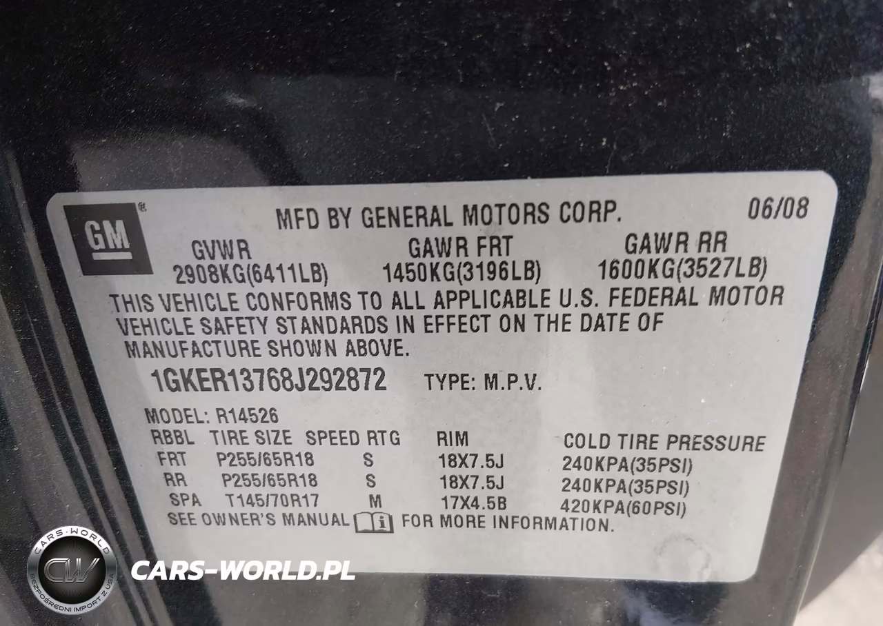 2008 GMC Acadia Sle-1 VIN:1GKER13768J292872 - 9