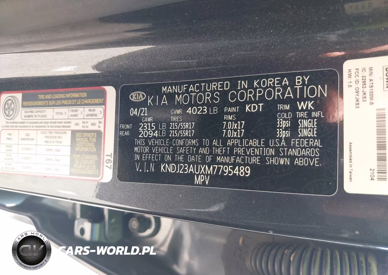 2021 Kia Soul S VIN:KNDJ23AUXM7795489 - 9
