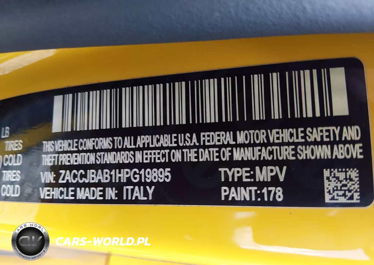 2017 Jeep Renegade Sport 4X4 VIN:ZACCJBAB1HPG19895 - 9