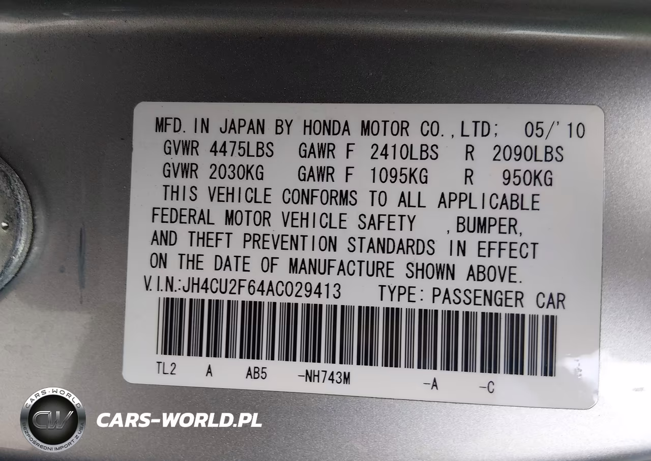 2010 Acura Tsx 2.4 VIN:JH4CU2F64AC029413 - 9