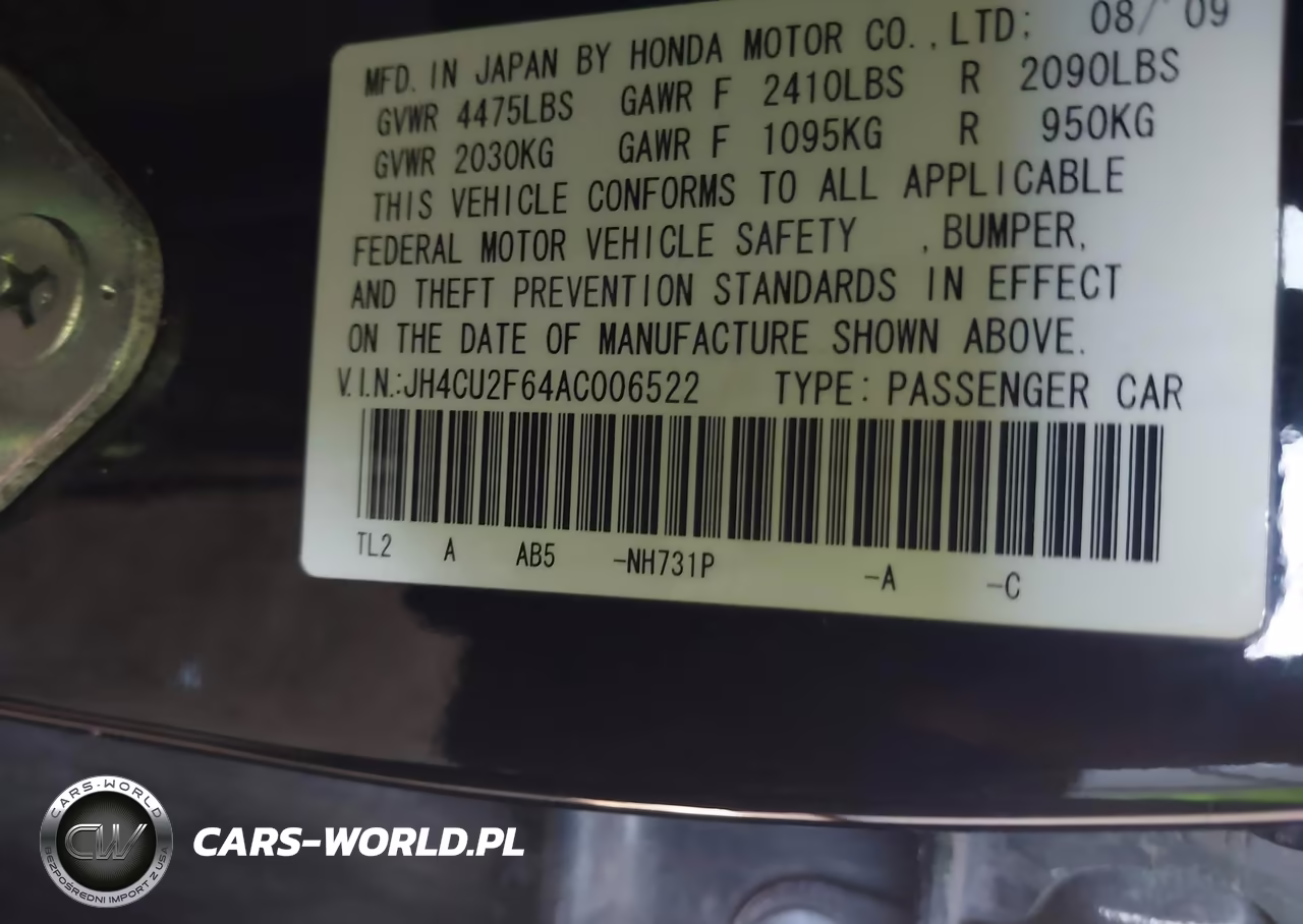 2010 Acura Tsx 2.4 VIN:JH4CU2F64AC006522 - 9