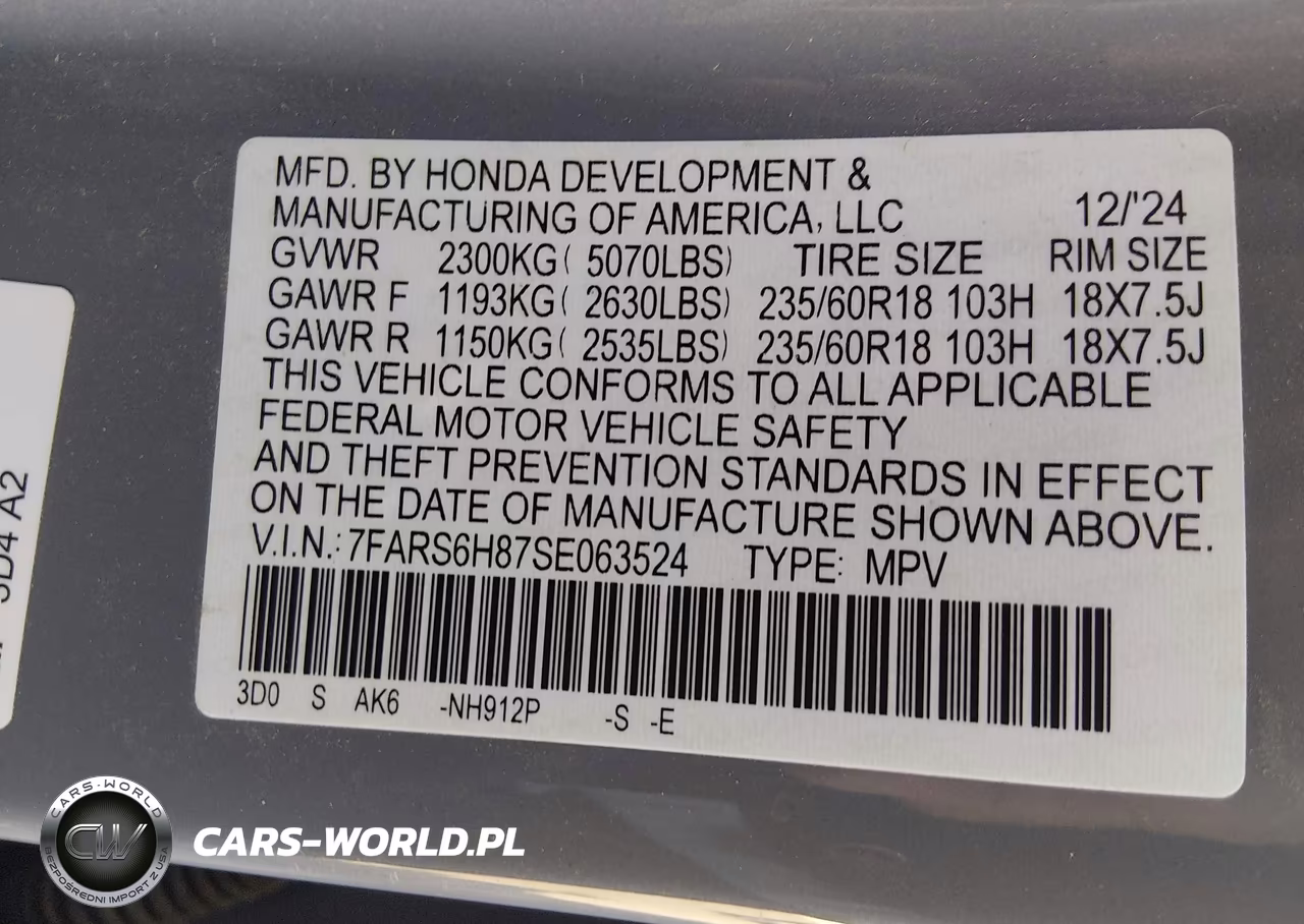 2025 Honda Cr-V Hybrid Sport-L VIN:7FARS6H87SE063524 - 9