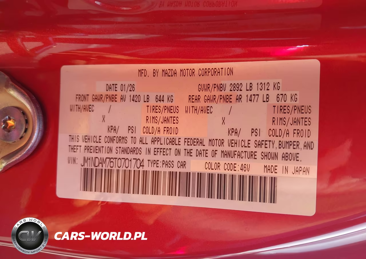 2026 Mazda Mx-5 Miata Rf Grand Touring VIN:JM1NDAM76T0701704 - 9