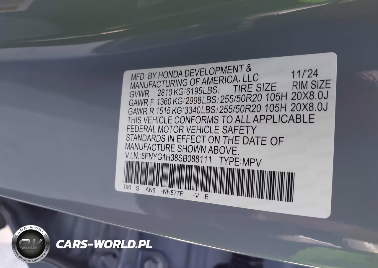 2025 Honda Pilot Sport VIN:5FNYG1H38SB088111 - 9
