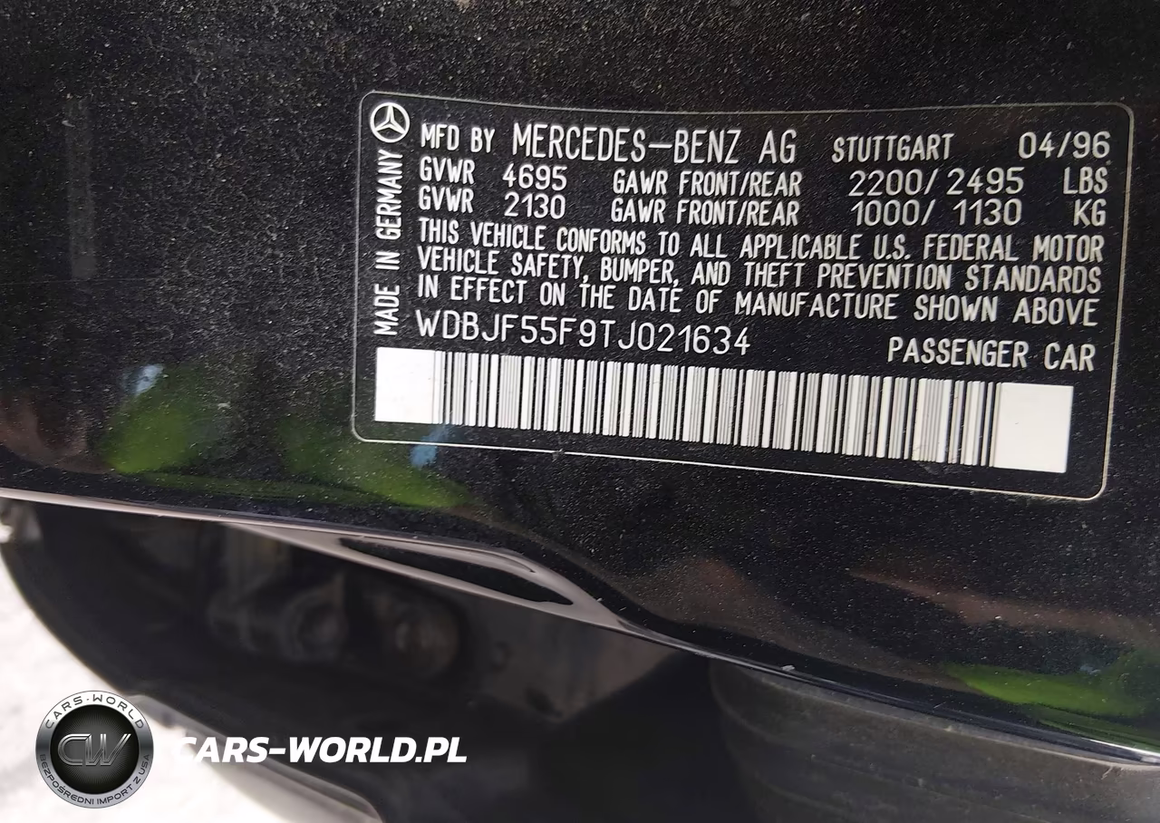 1996 Mercedes-Benz E 320 VIN:WDBJF55F9TJ021634 - 9