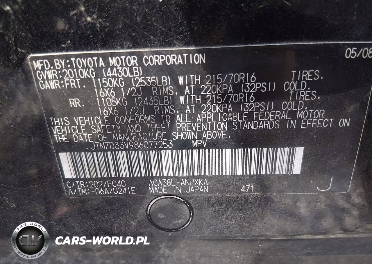2008 Toyota Rav4 VIN:JTMZD33V986077253 - 9