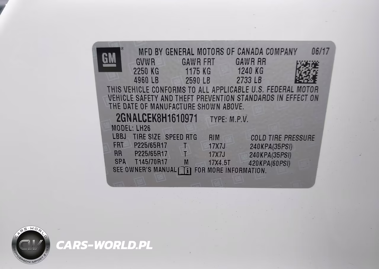 2017 Chevrolet Equinox Lt VIN:2GNALCEK8H1610971 - 9