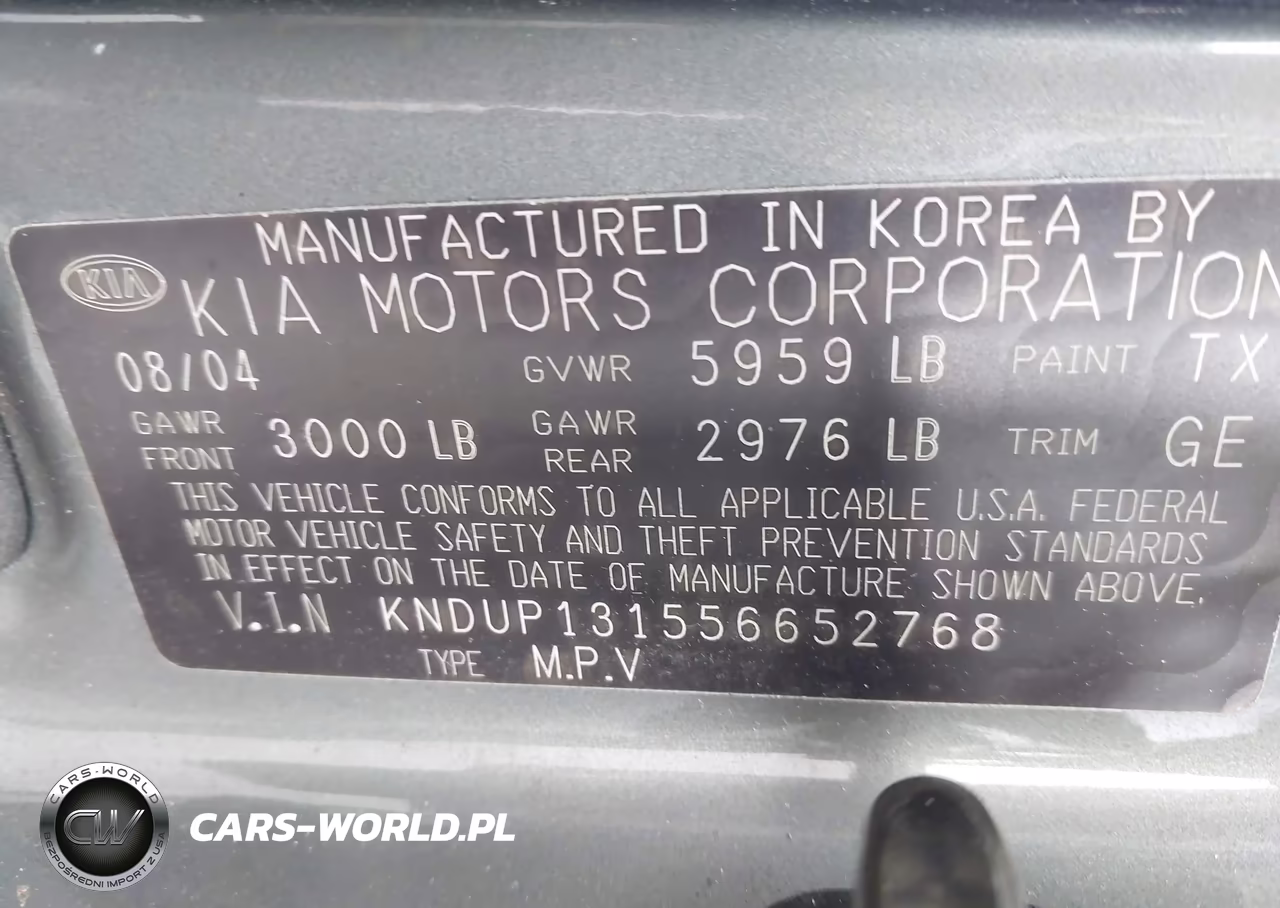 2005 Kia Sedona Ex-Lx VIN:KNDUP131556652768 - 9