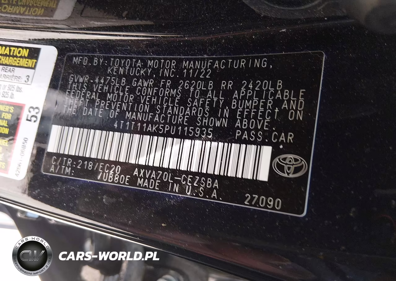 2023 Toyota Camry Se Nightshade Edition VIN:4T1T11AK5PU115935 - 9