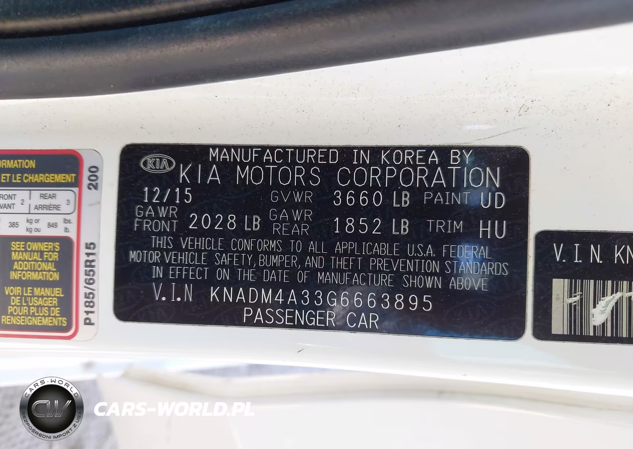 2016 Kia Rio Lx VIN:KNADM4A33G6663895 - 9