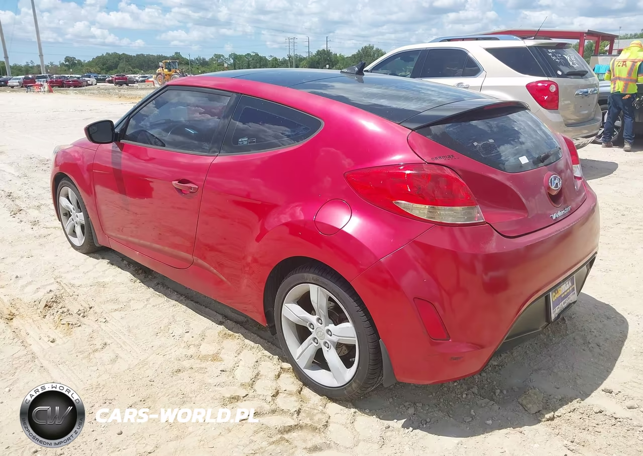 2014 Hyundai Veloster Base W-Black VIN:KMHTC6AD5EU185344 - 3