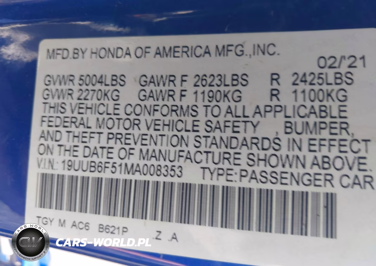 2021 Acura Tlx A-Spec Package VIN:19UUB6F51MA008353 - 9